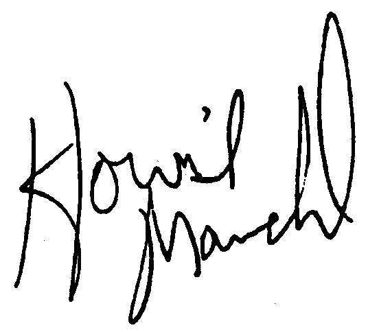 Howie Mandell autograph facsimile