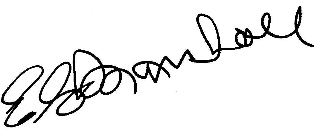E.G. Marshall autograph facsimile