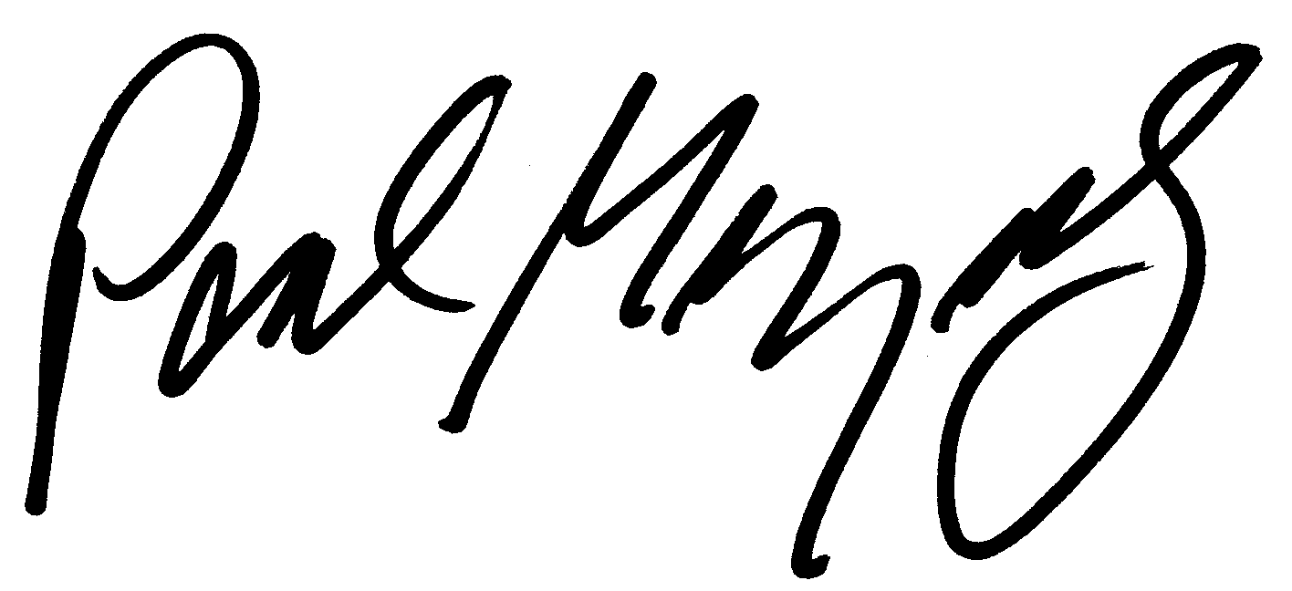 Paul Mazurski autograph facsimile