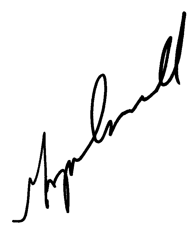 Mary McDonnell autograph facsimile