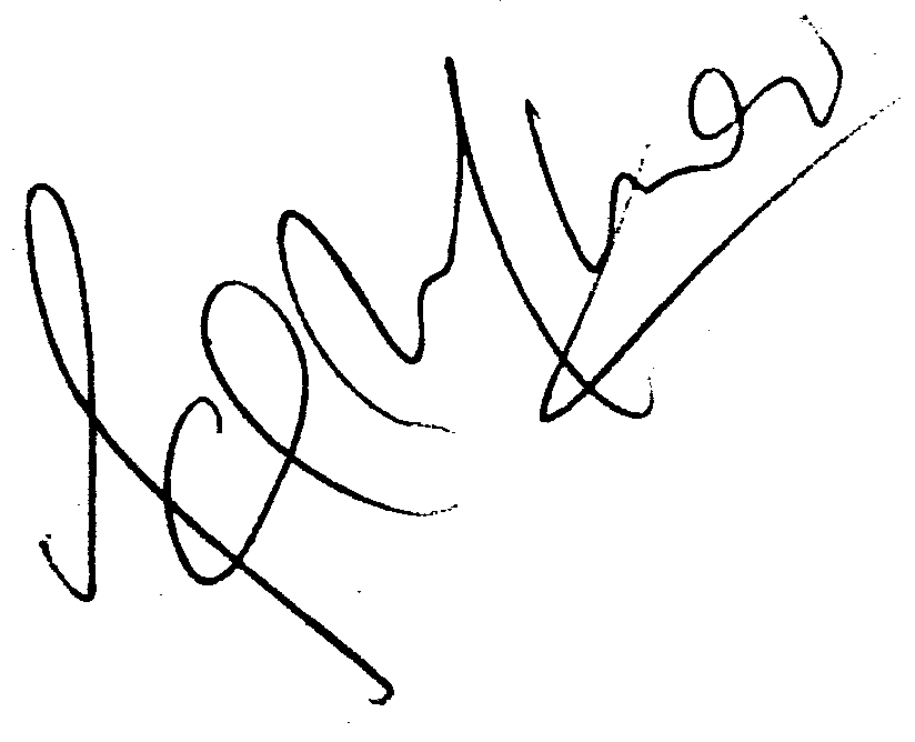 Sal Menio autograph facsimile