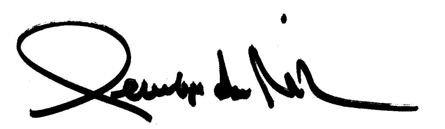 Penelope Ann Miller autograph facsimile