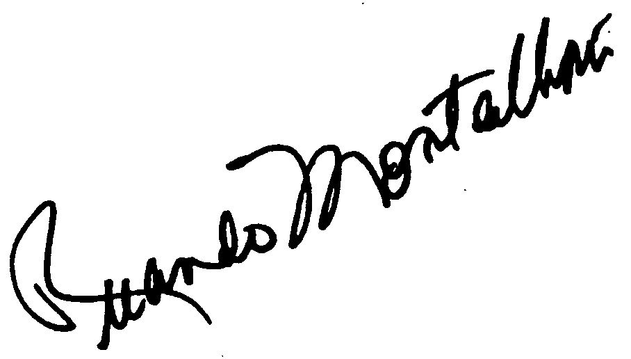 Ricardo Montalban autograph facsimile