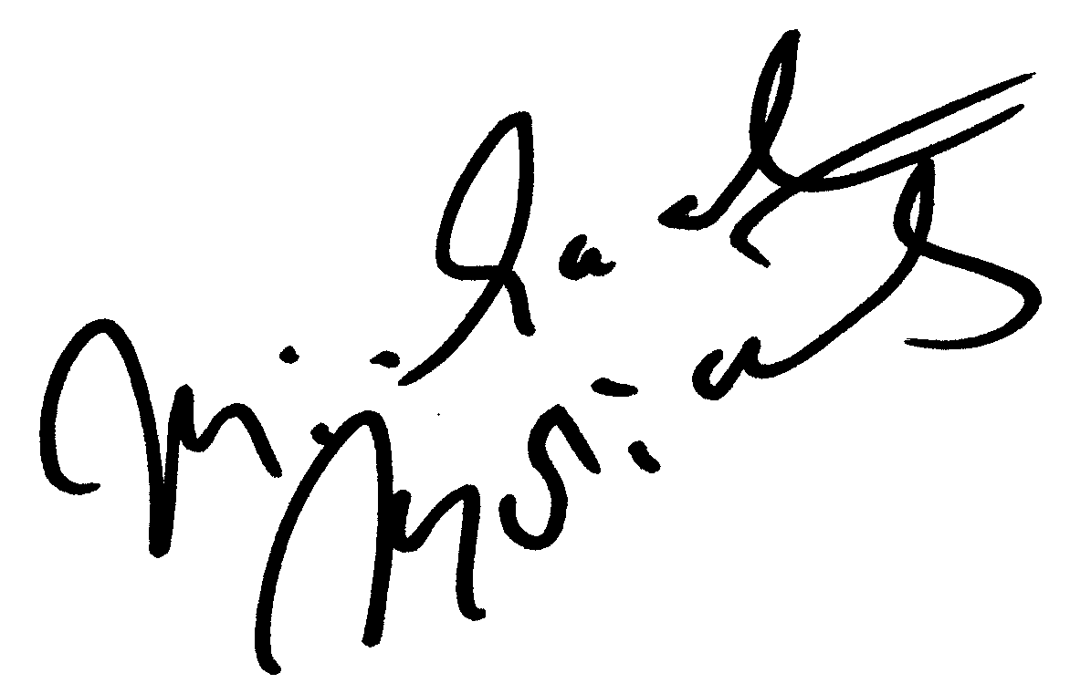 Michael Moriarty autograph facsimile