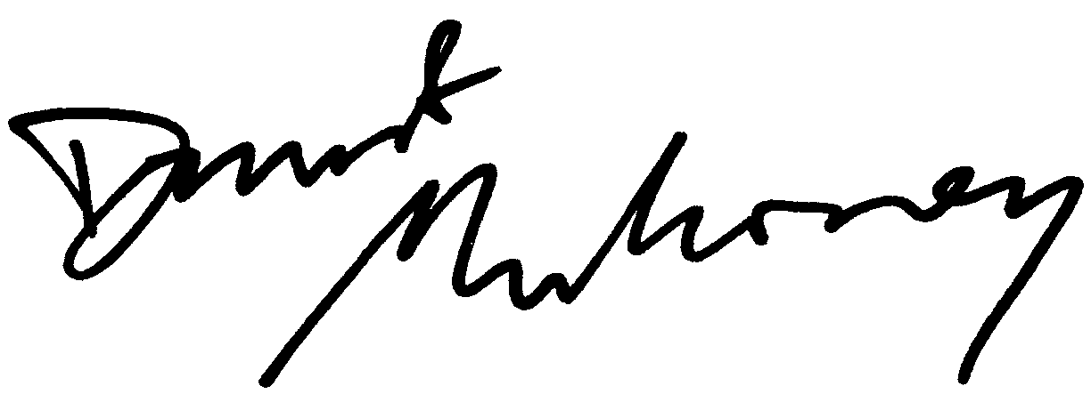 Dermot Mulroney autograph facsimile