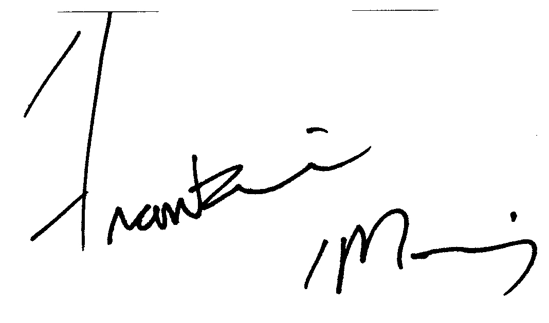 Frankie Muniz autograph facsimile