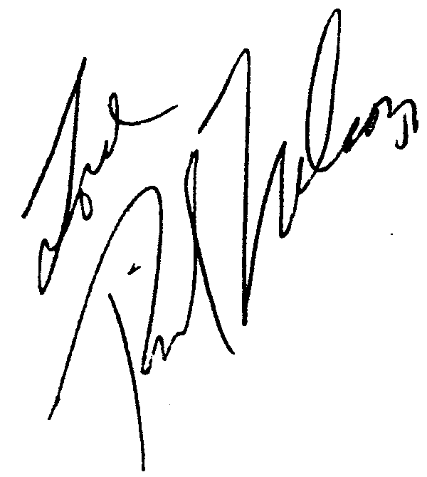 Rick Nelson autograph facsimile