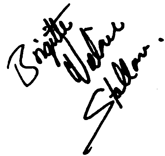 Brigitte Nielsen autograph facsimile