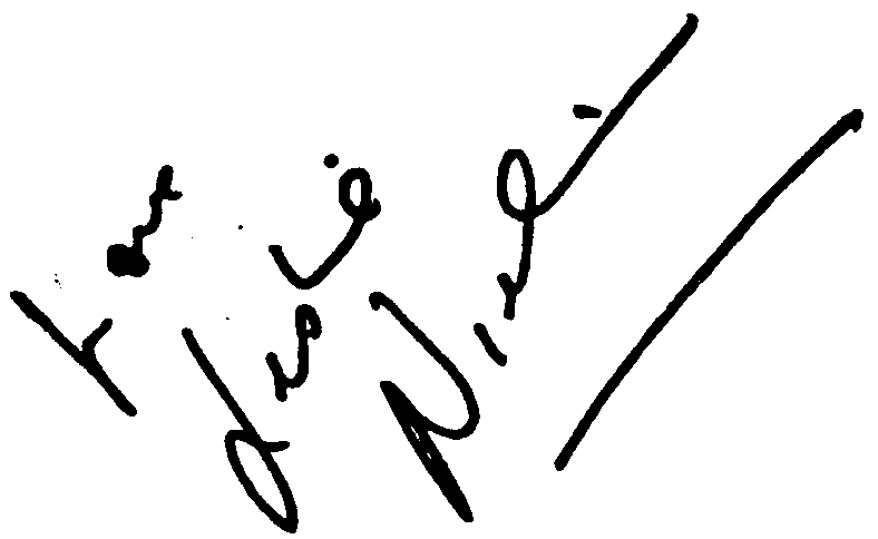 Leslie Nielsen autograph facsimile