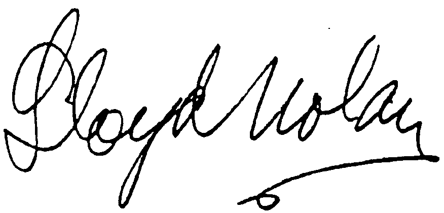 Lloyd Nolan autograph facsimile