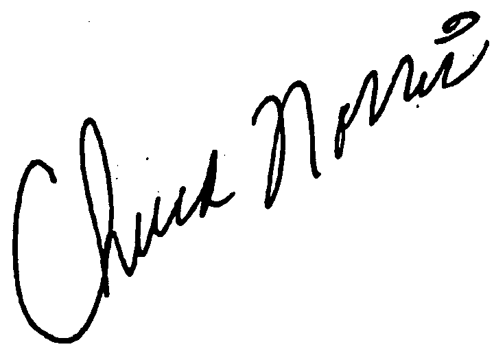 Chuck Norris autograph facsimile