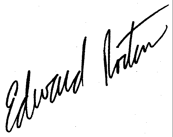 Edward Norton autograph facsimile