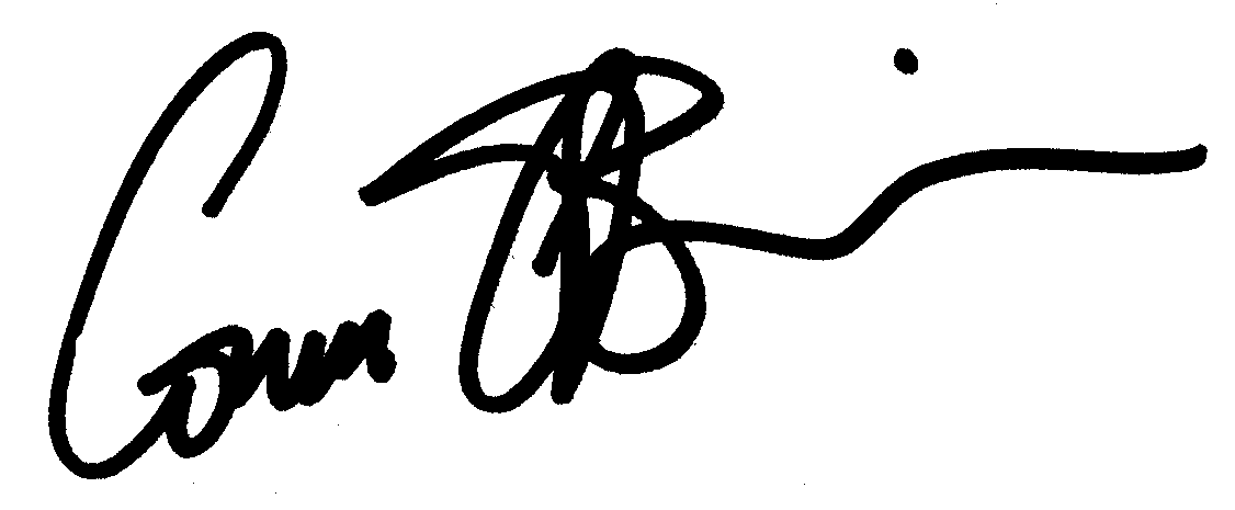 Conan O'Brien autograph facsimile