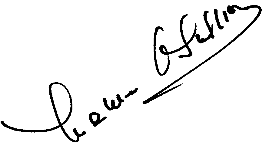 Maureen O'Sullivan autograph facsimile