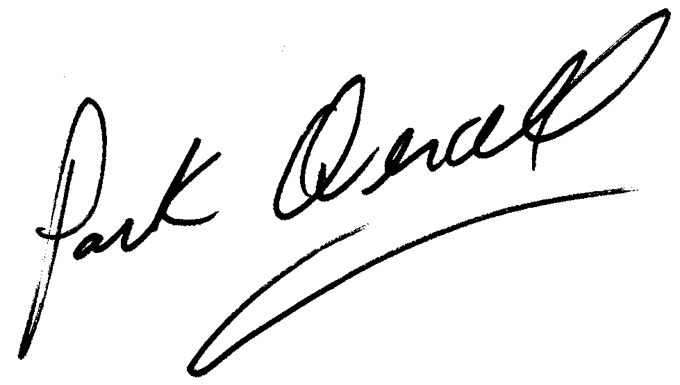 Park Overall autograph facsimile