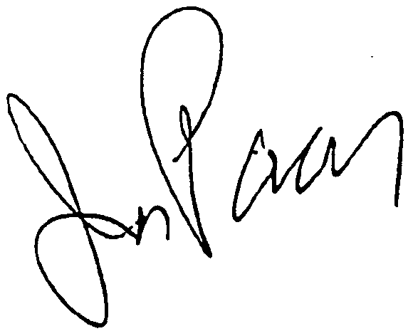 Jack Paar autograph facsimile