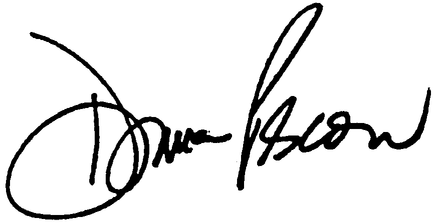Donna Pescow autograph facsimile