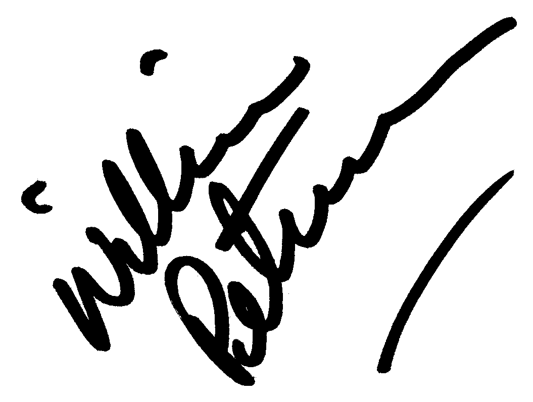 William Peterson autograph facsimile