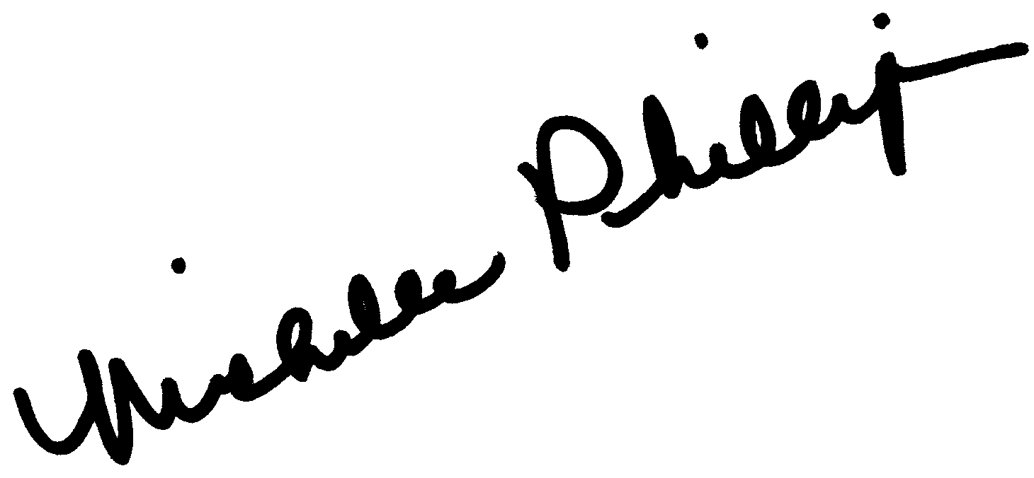 Michelle Phillips autograph facsimile