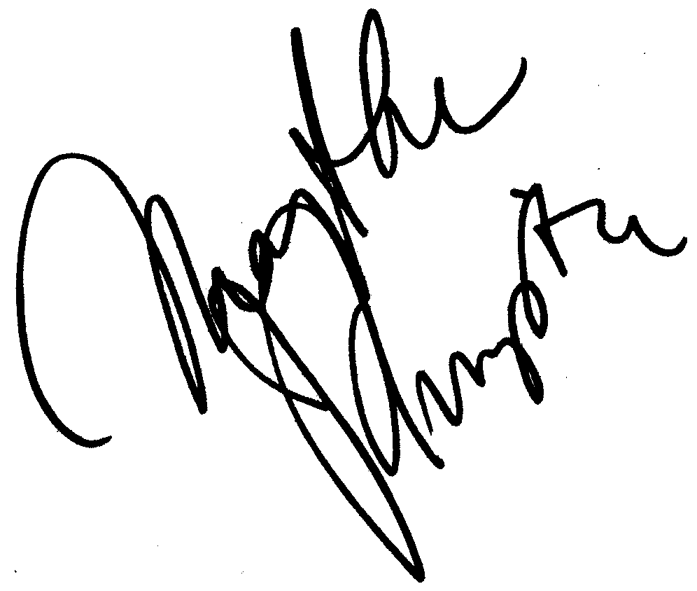 Martha Plimpton autograph facsimile