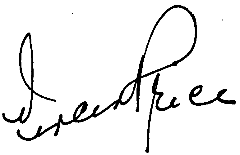 Vincent Price autograph facsimile
