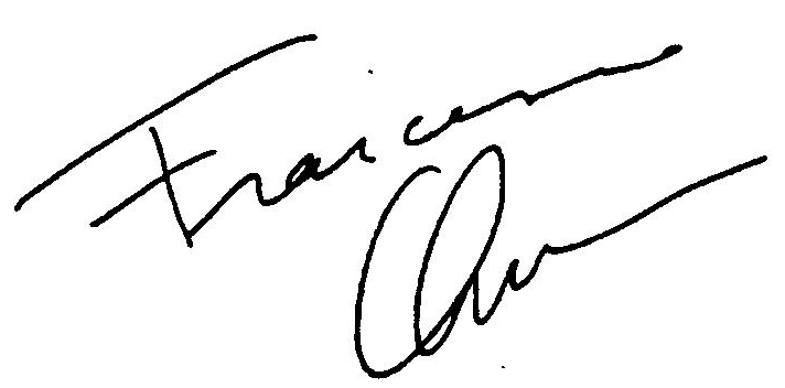 Francesco Quinn autograph facsimile