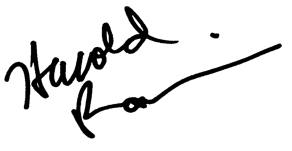 Harold Ramis autograph facsimile
