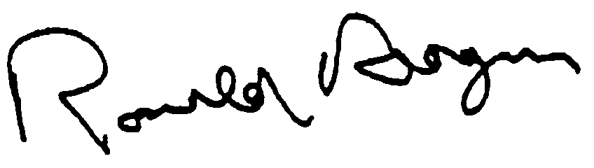 Ronald Reagan autograph facsimile