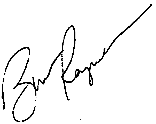 Burt Reynolds autograph facsimile