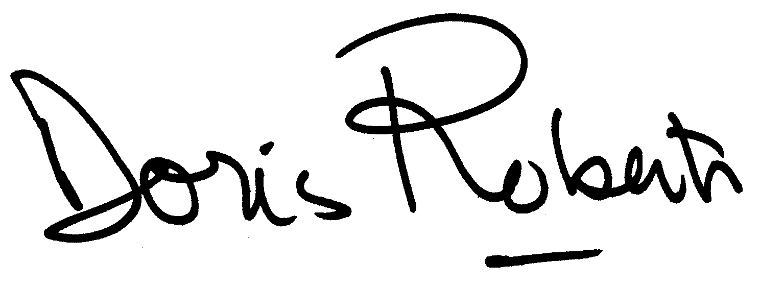 Doris Roberts autograph facsimile