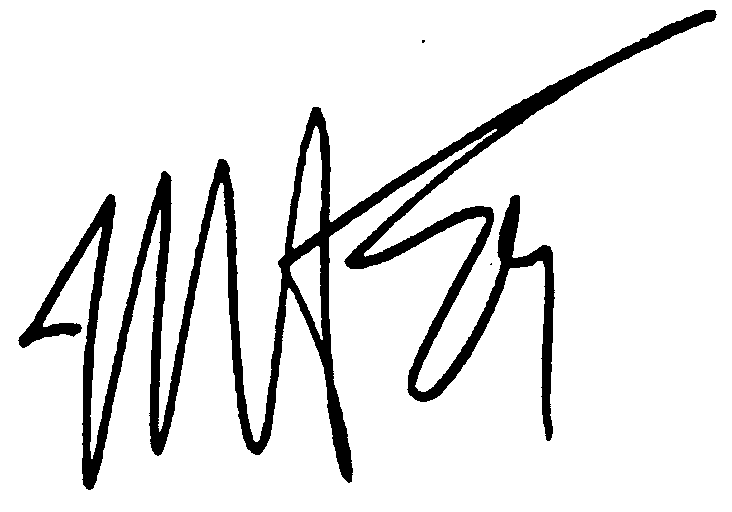 Mickey Rourke autograph facsimile