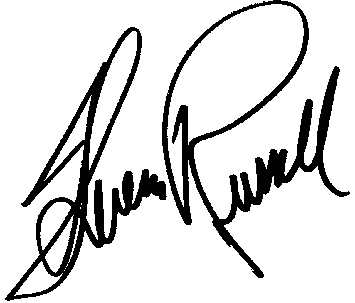 Theresa Russell autograph facsimile