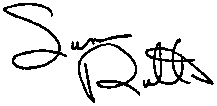 Susan Ruttan autograph facsimile