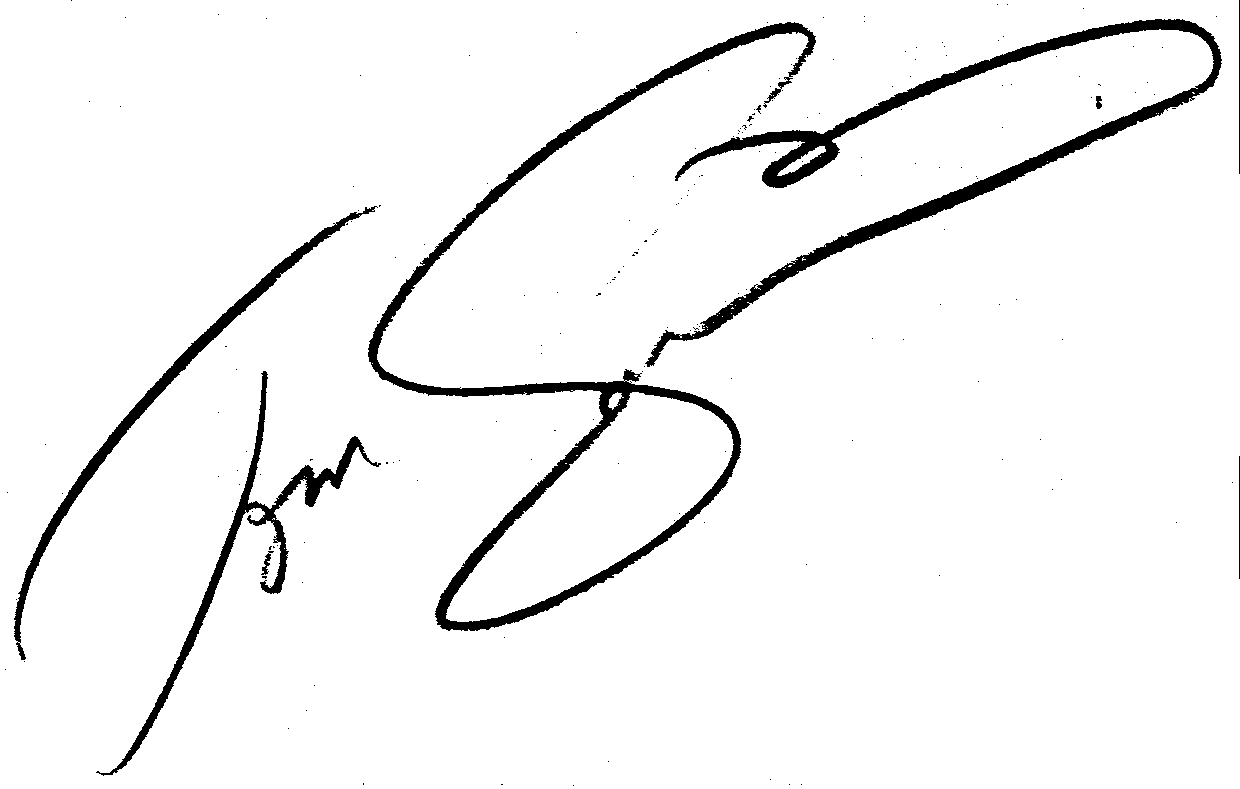Tom Savini autograph facsimile