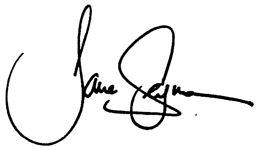 Jane Seymour autograph facsimile