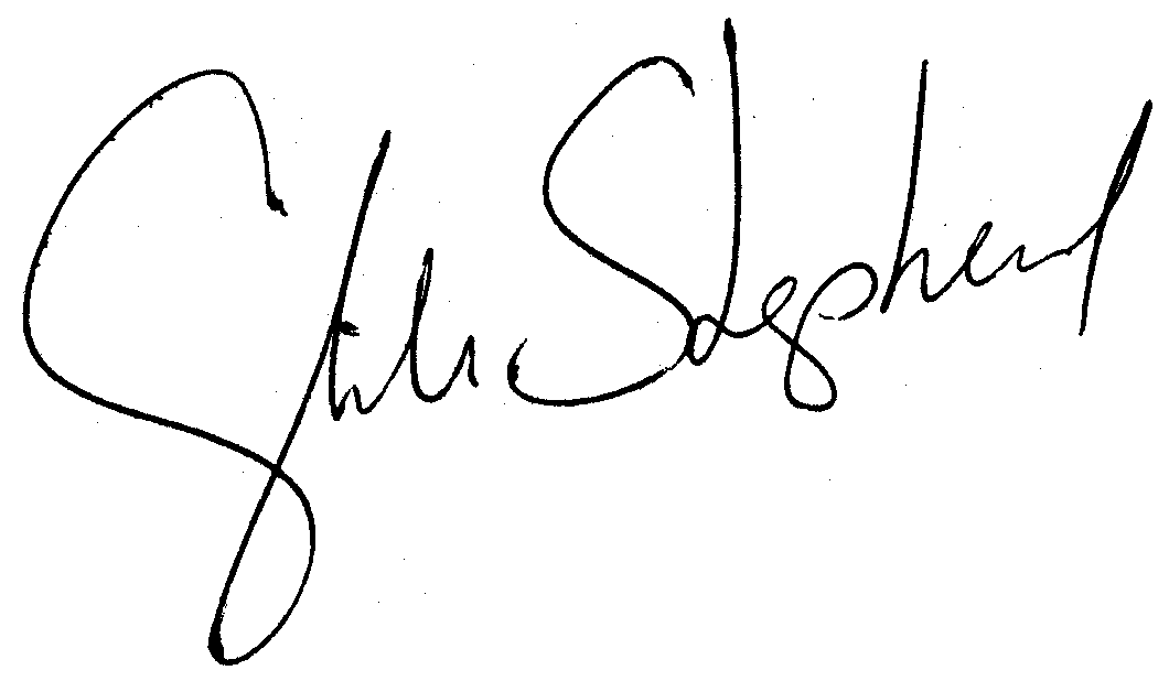 Cybill Shepherd autograph facsimile
