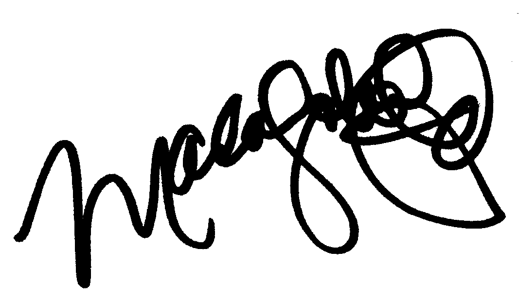 Marla Sokoloff autograph facsimile