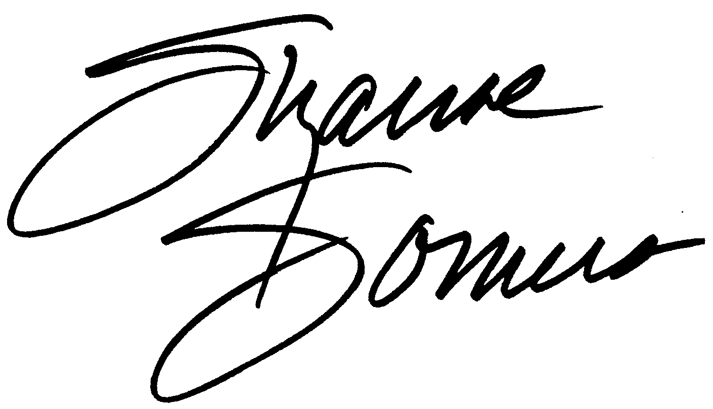 Suzanne Somers autograph facsimile