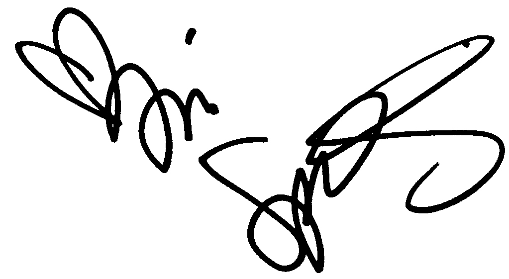 Tori Spelling autograph facsimile