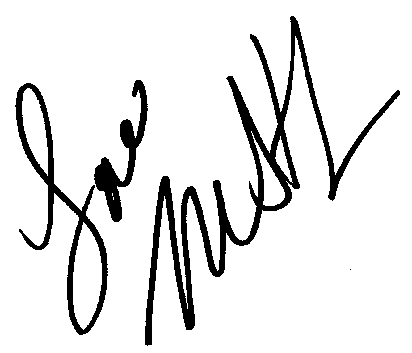Mia St. John autograph facsimile