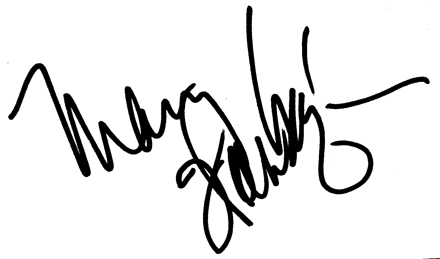 Mary Steenbergen autograph facsimile