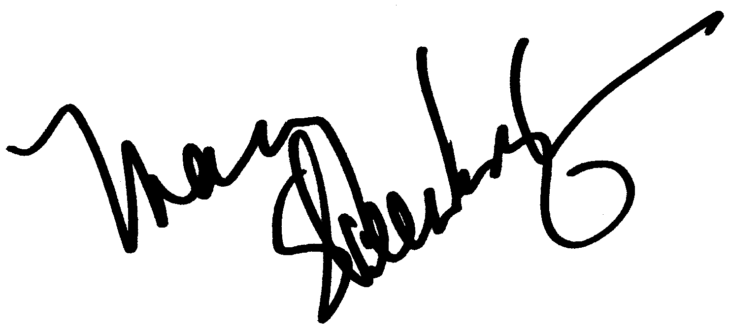 Mary Steenburgen autograph facsimile