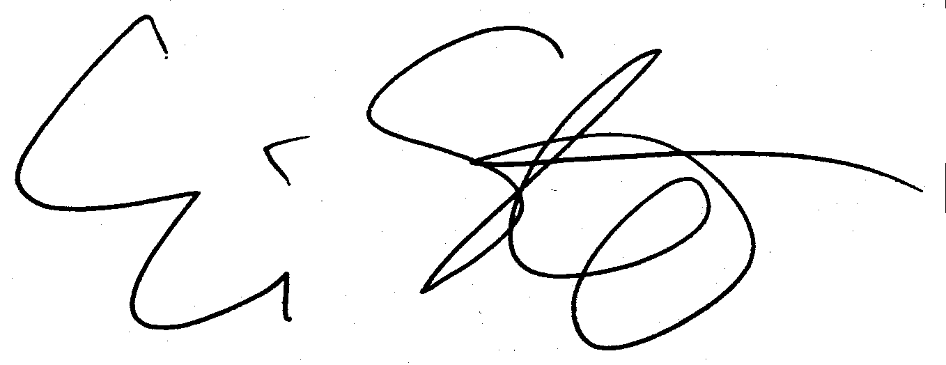 Eric Stolz autograph facsimile