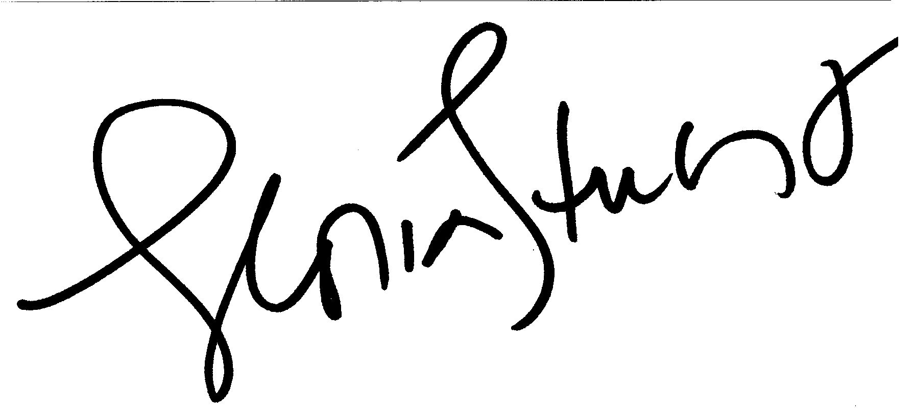 Gloria Stuart autograph facsimile