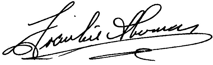 Frankie Thomas autograph facsimile