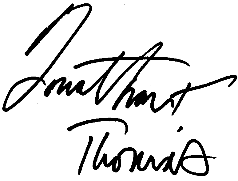 Jonathan Taylor Thomas autograph facsimile