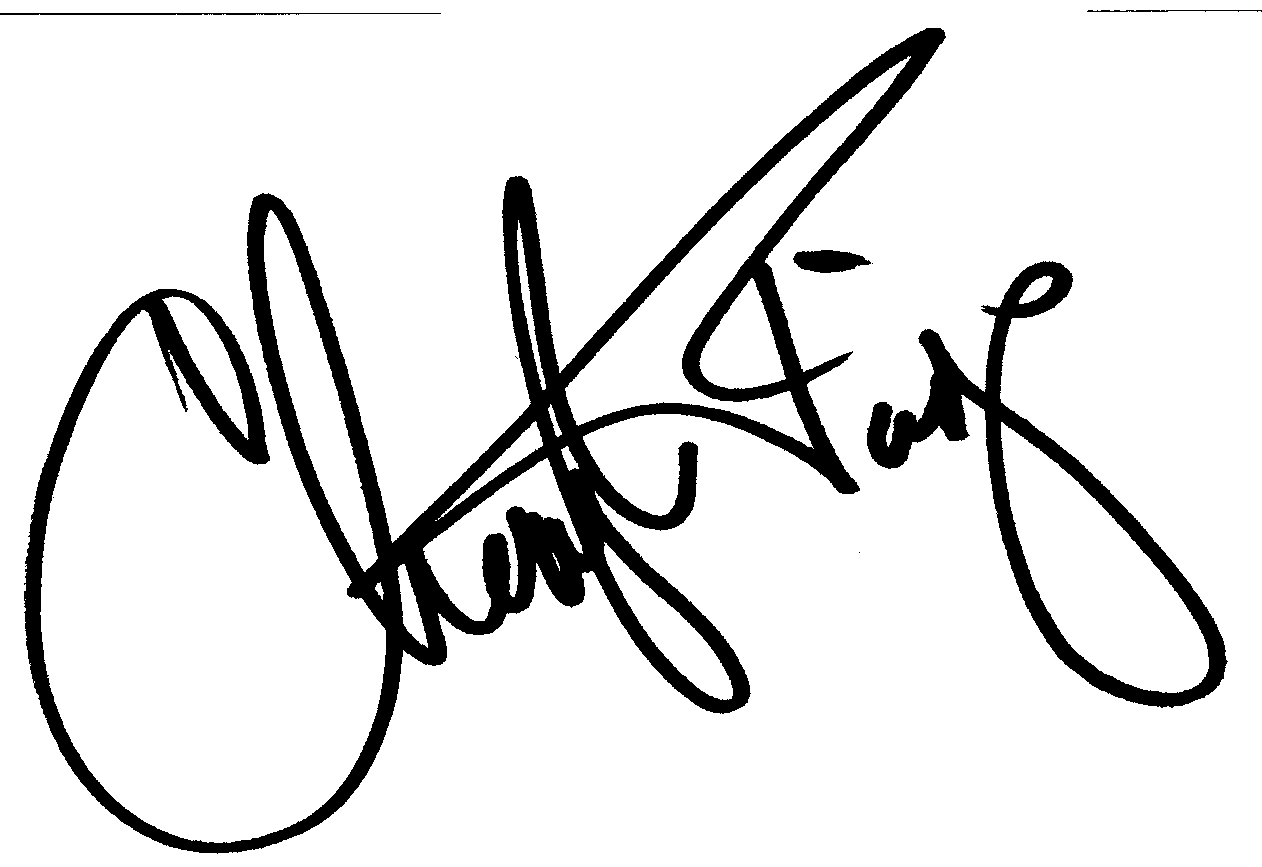 Cheryl Tiegs autograph facsimile