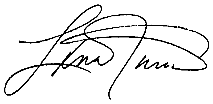 Lana Turner autograph facsimile
