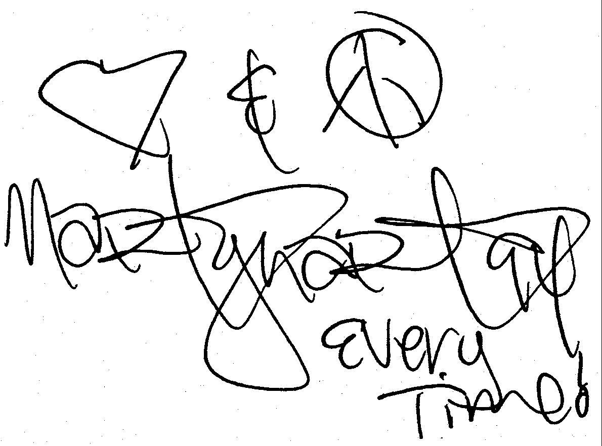 Mark Wahlberg autograph facsimile