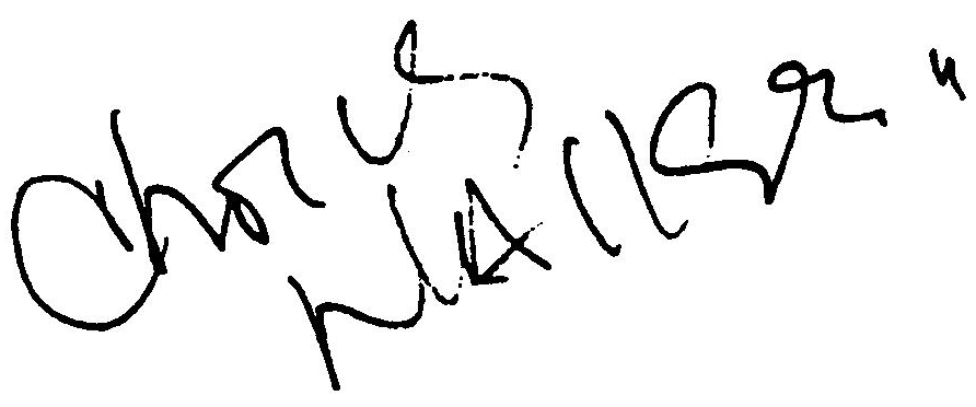 Christopher Walken autograph facsimile